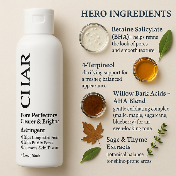 Pore Perfector – Pore-Refining Astringent for Clarity, Tone & Texture | CHAR Skincare