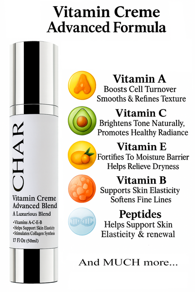 Vitamin Creme Advanced Formula – Nourishing Vitamin Moisturizer for Radiant Skin | CHAR Skincare