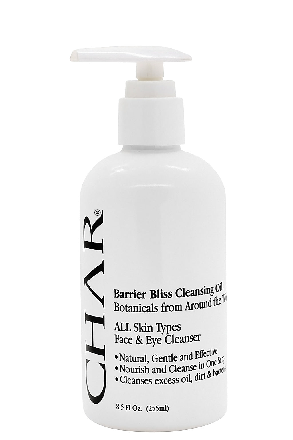 CHAR® Barrier Bliss Cleansing Oil – Nourishing oil cleanser and gentle make-up remover for balanced, radiant skin