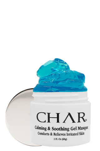CHAR® Calming & Soothing Gel Masque – Cooling gel mask that calms redness and restores comfort to sensitive skin