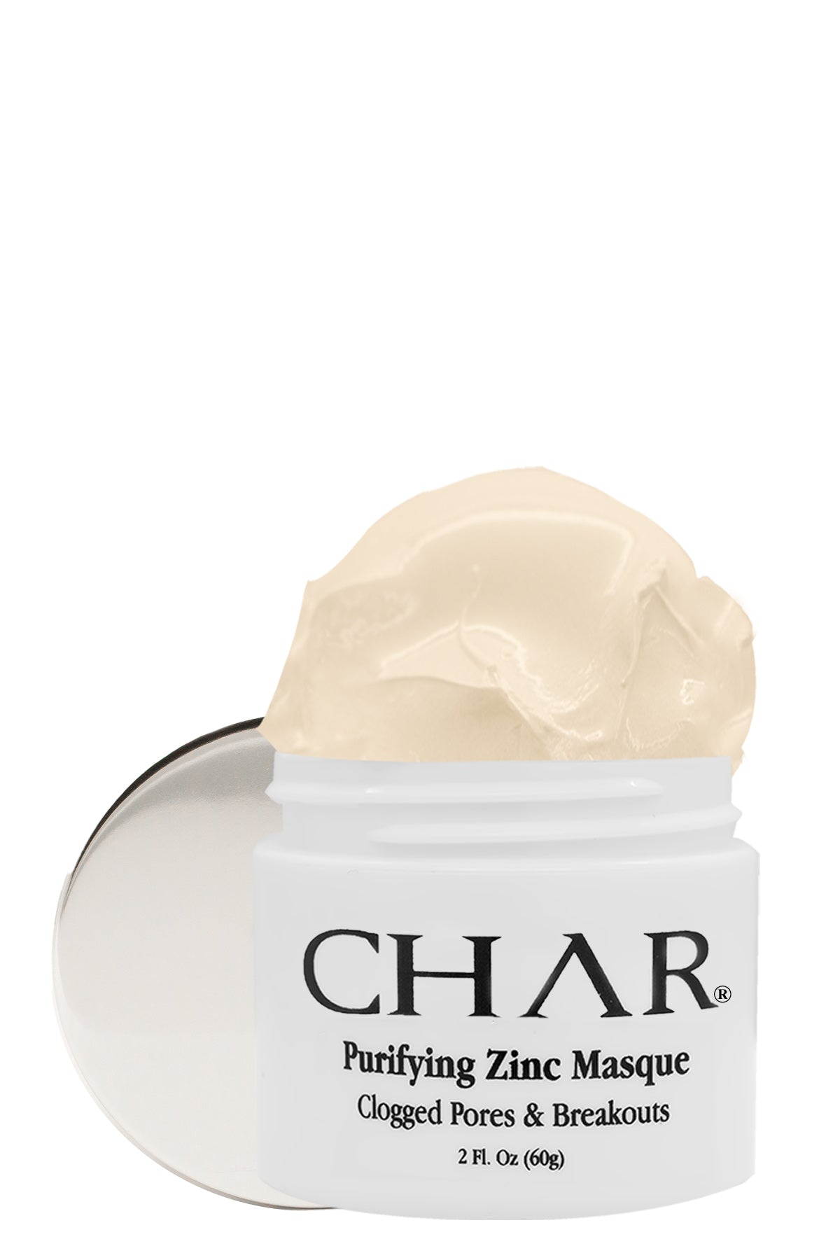 CHAR® Purifying Zinc Masque – Detoxifying clay mask that absorbs oil and purifies congested skin