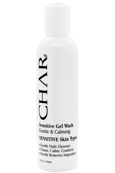 CHAR® Sensitive Gel Wash – Gentle foaming cleanser for delicate or easily irritated skin