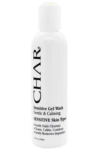 CHAR® Sensitive Gel Wash – Gentle foaming cleanser for delicate or easily irritated skin